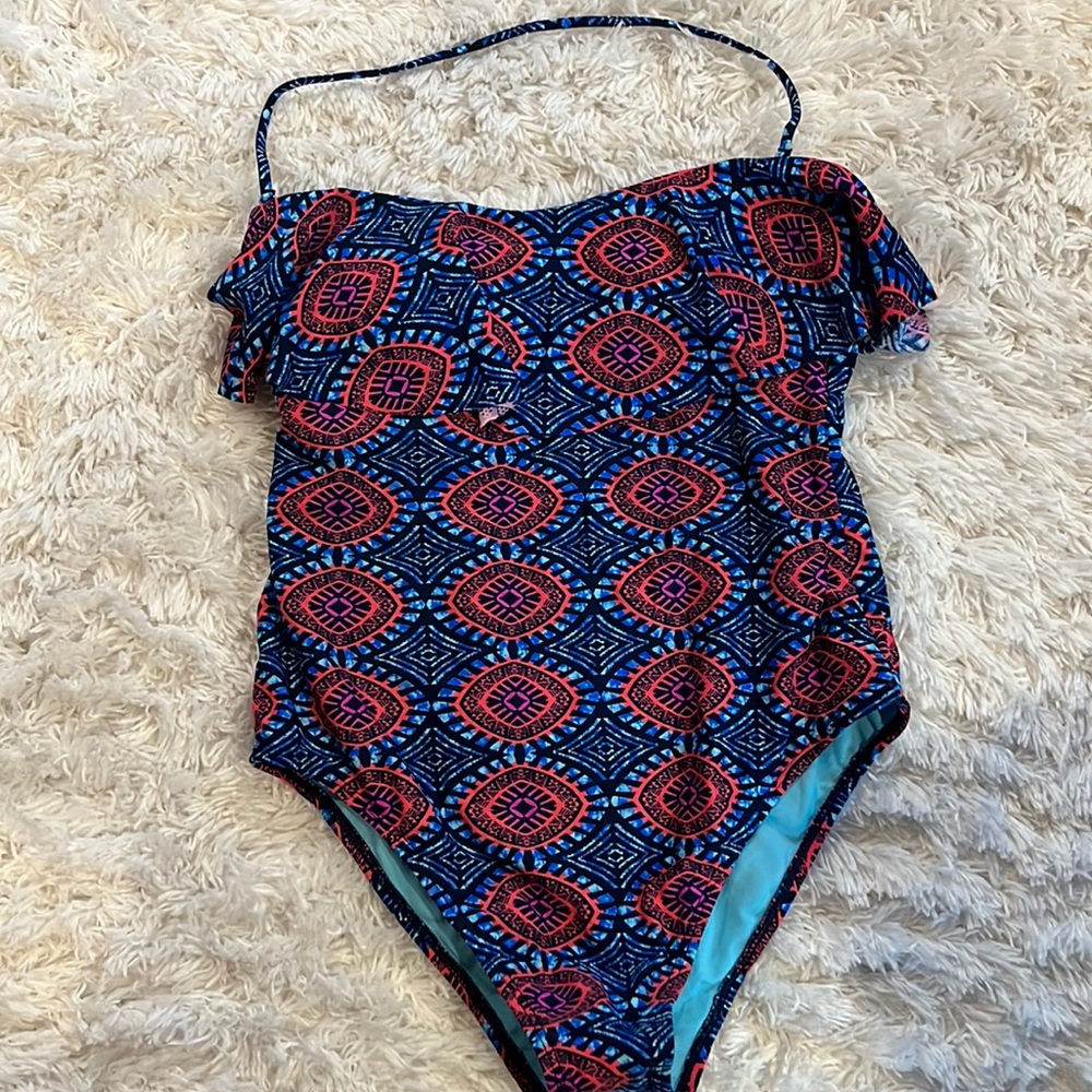 NWT boho print one-piece swimsuit